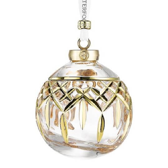 INDENT - Waterford Crystal Annual Lismore Ball Gilded Gold 2026